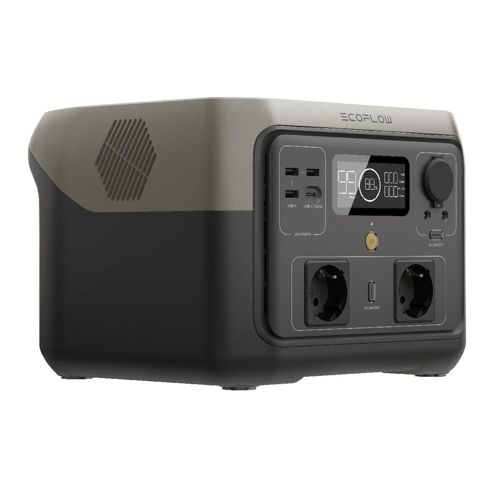 Портативная зарядная станция EcoFlow RIVER 2 Max, 500 Вт