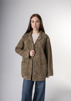 Рубашка из натуральной замши