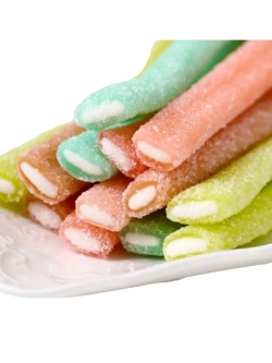 Тянучки со вкусом яблока, клубники, черники, колы 20 шт