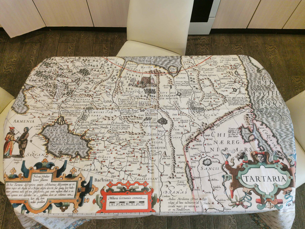 Скатерть "Средневековая карта 2"