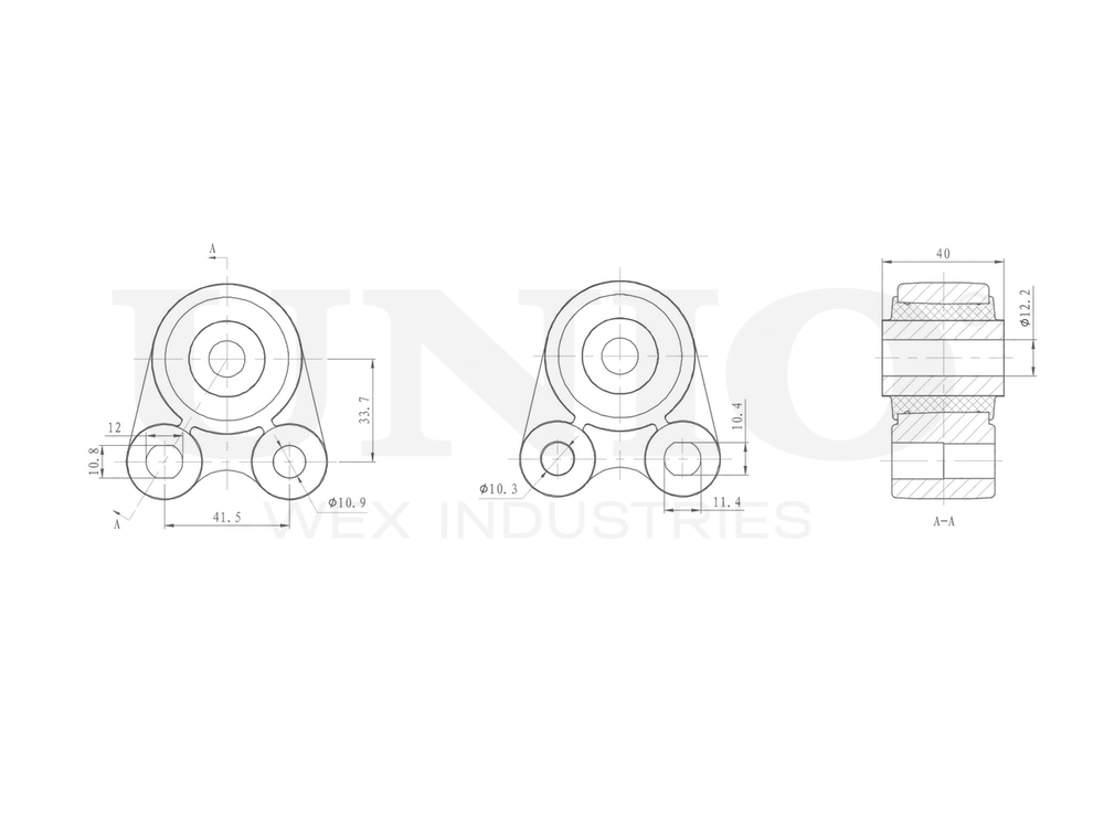 Опора двигателя задняя нижняя UNIO RMP-15137