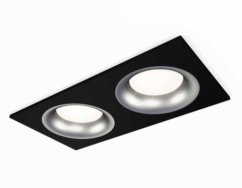 Комплект встраиваемого светильника Ambrella light Techno Spot XC7636004 SBK/MCH черный песок/хром матовый (C7636, N7013)