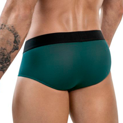 Мужские трусы брифы зеленые Clever Moda ONEAL BRIEF 186210