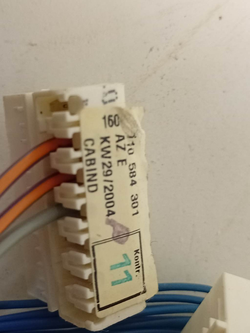 LAVALOGIC1810 кт33 Проводка (комплект проводов) для стиральной машины AEG 110584301 б/у