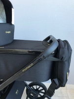 Коляска детская Peppy Monaco 2 в 1 Royal black (черный), рама черный глянец