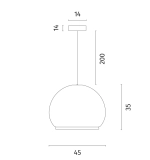 Подвесной светильник Divinare FIREFLY 1808/33 SP-60