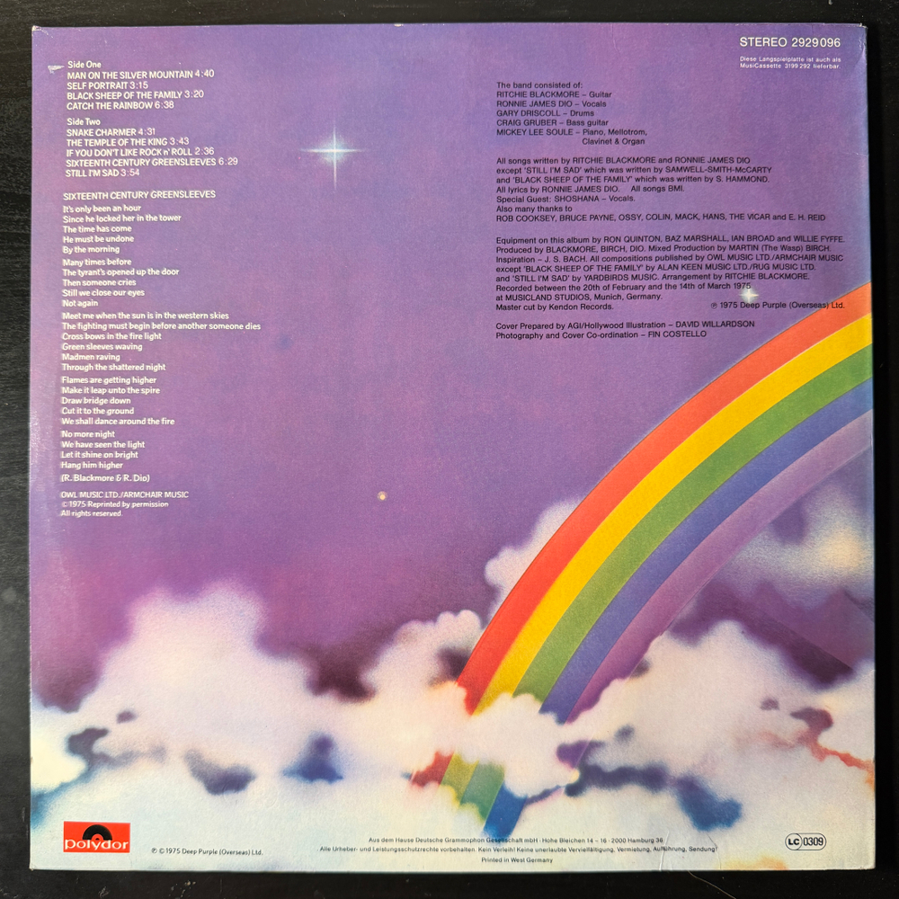 Rainbow ‎– Ritchie Blackmore's Rainbow (Германия)