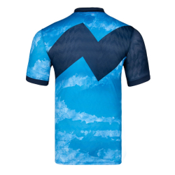 Мужское теннисное поло BIDI BADU Idir Tech Polo Men - Petrol, Dark Blue