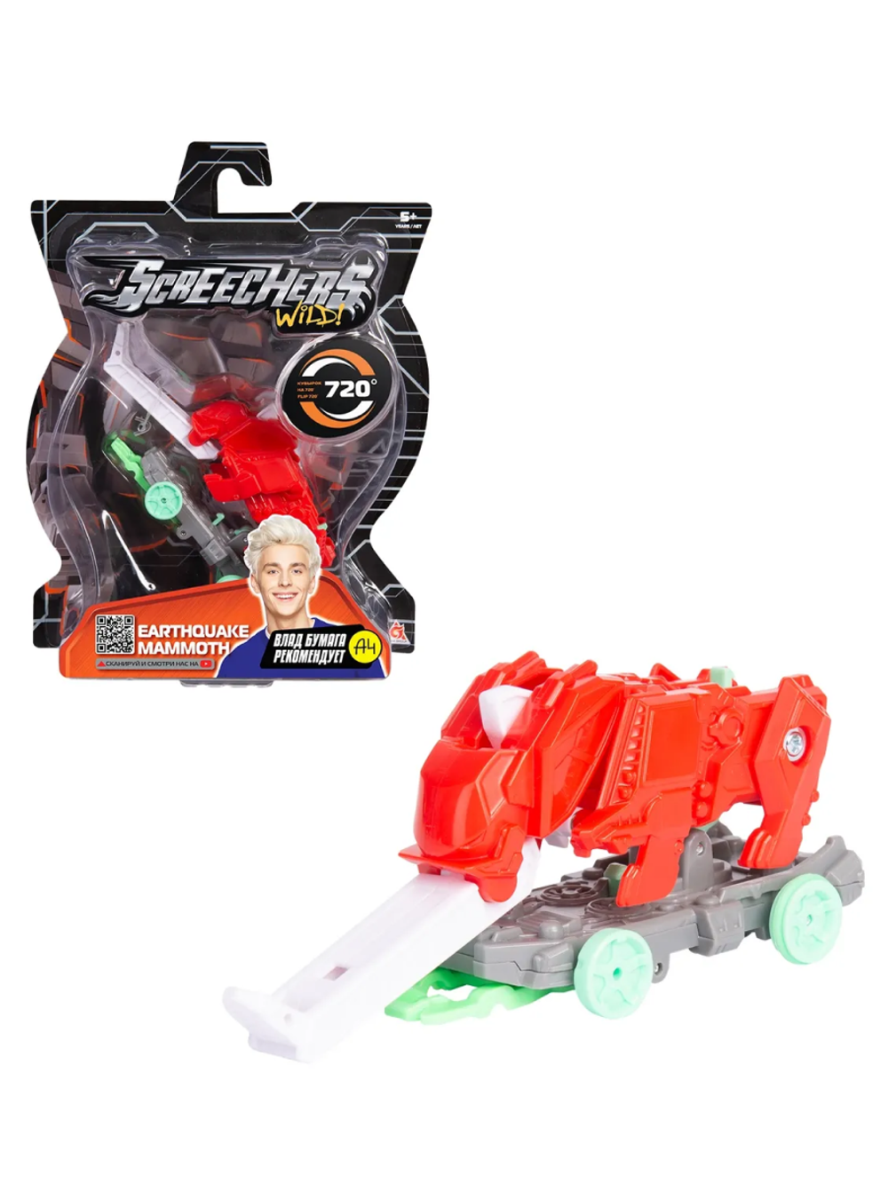 Машинка-трансформер Ерсквейк Мамонт 720 Дикие Скричеры 39858