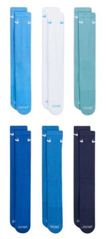 Теннисные носки Nike Everyday Plus Cushion Crew 6P - разноцветный