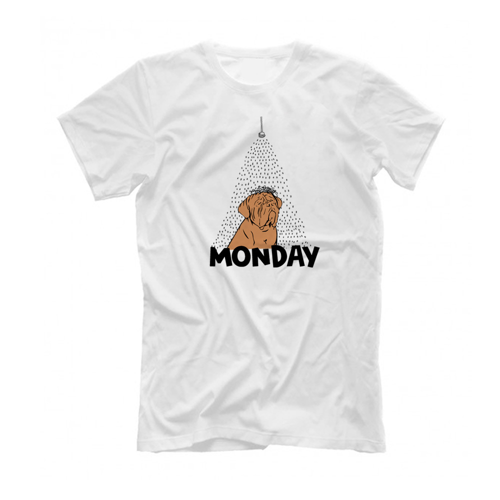 Футболка "Бордоский Дог в понедельник"