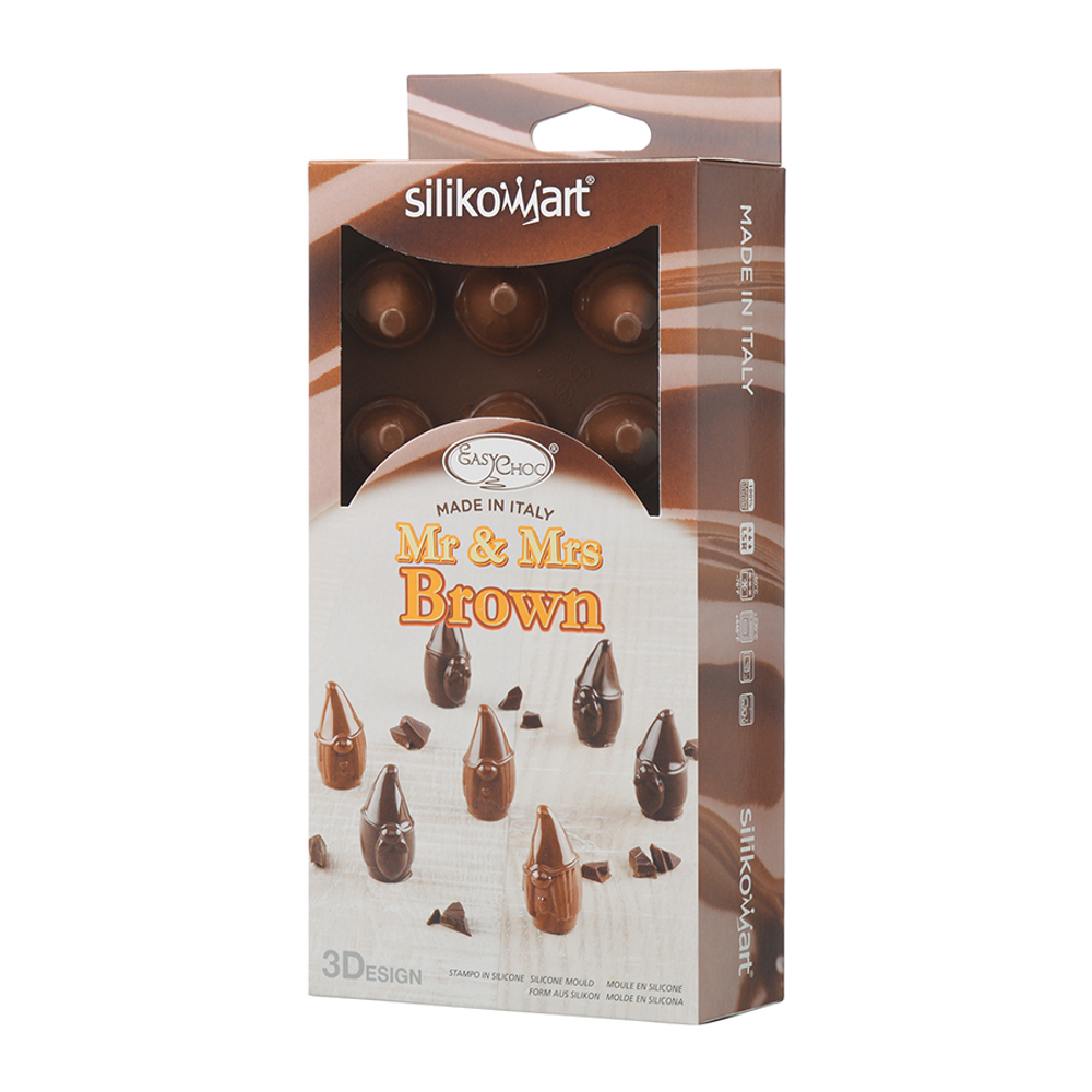 Форма для приготовления конфет mr&mrs brown, 21,5 х 10,7 х 4,2 см, силиконовая
