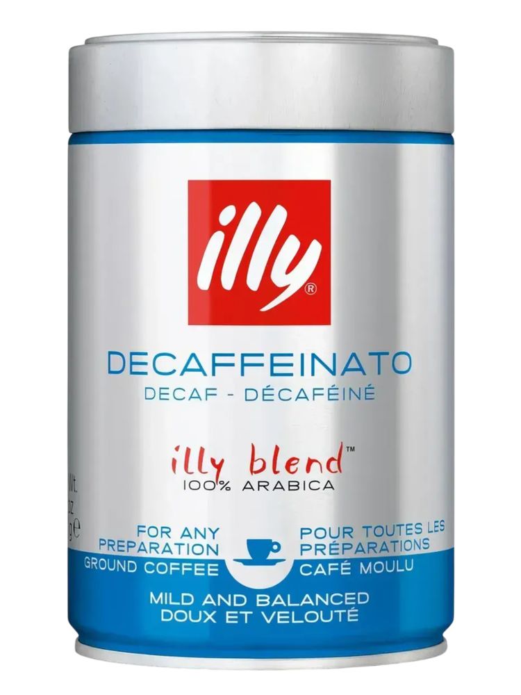 Кофе молотый ILLY Decaffeinato без кофеина 250 г x 2 шт
