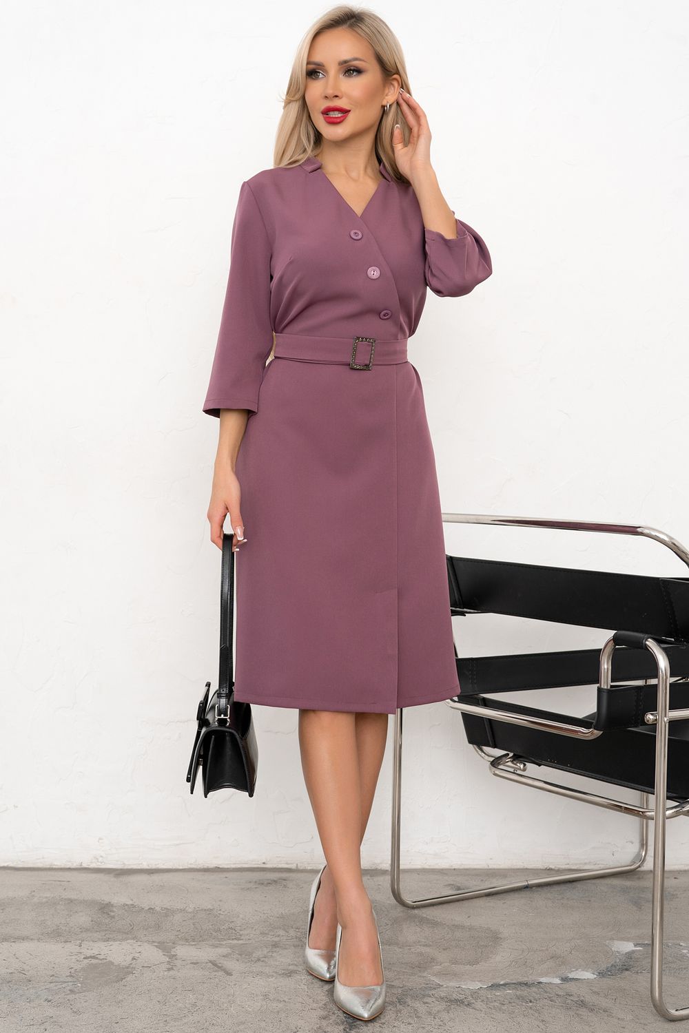 Платье Астория (сливовый) Р11-1204/3 Nikol (Акция)