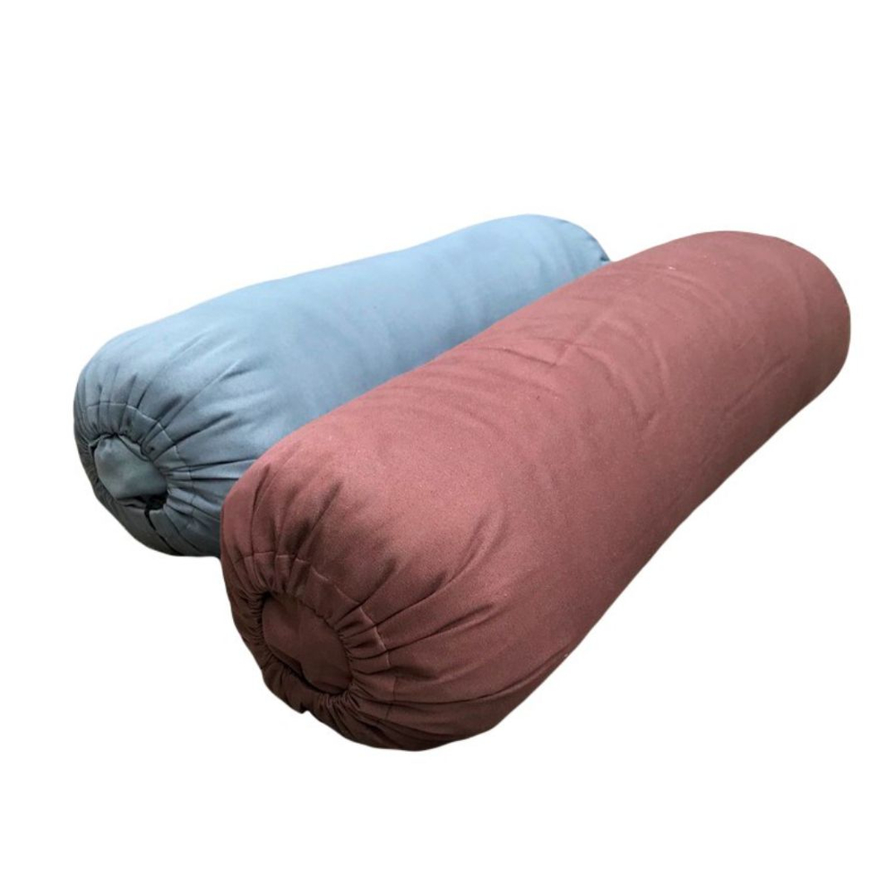 Болстер для йоги Айенгара шерстяной с хлопковым чехлом 75см Рамайога