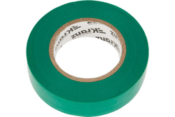 Изолента ПВХ KRANZ 0,13х19 мм, 25 м, зеленая KR-09-2203