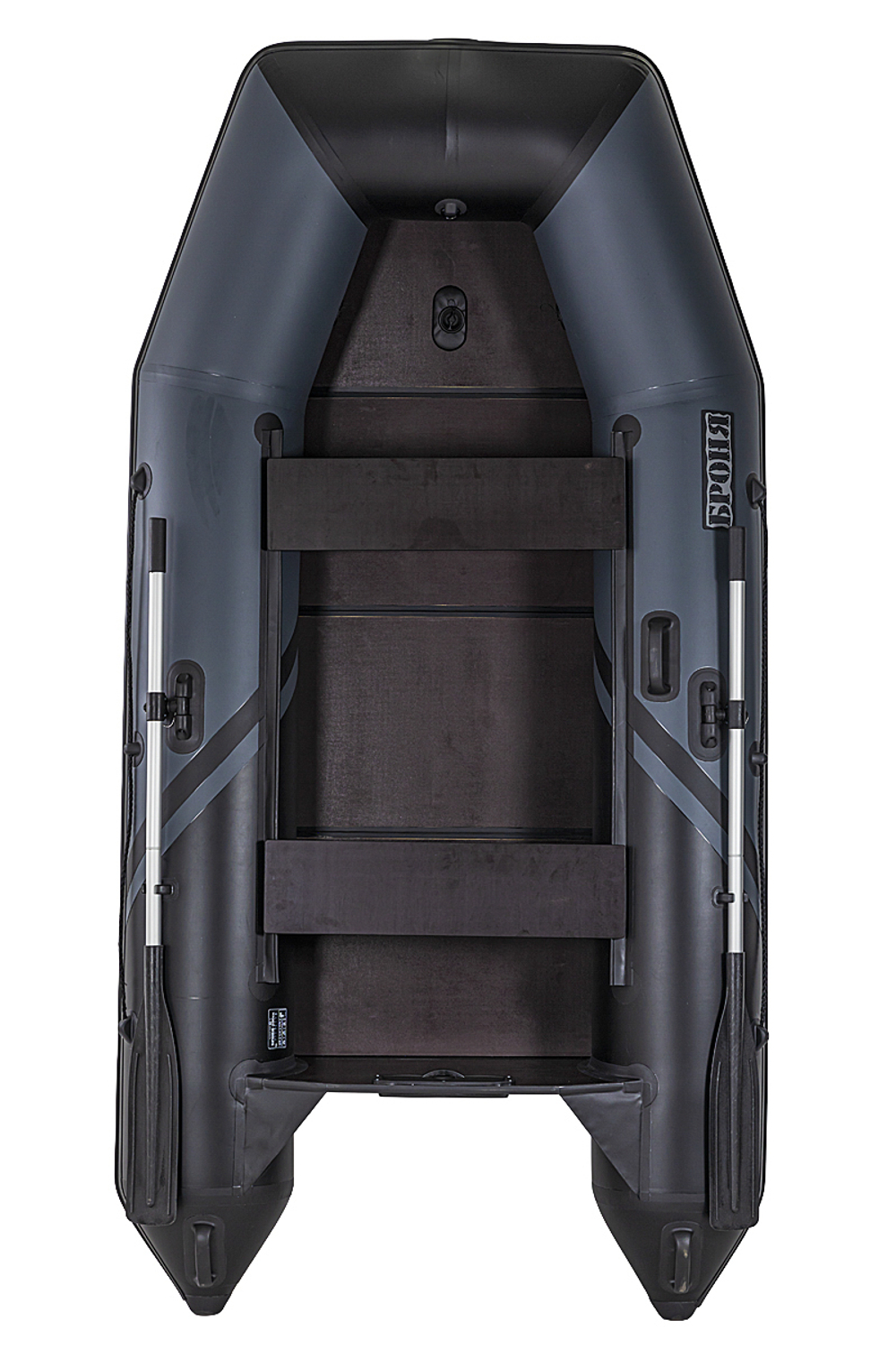 Броня-280 СК слань+киль графит-черный (лодка ПВХ под мотор с усилением)