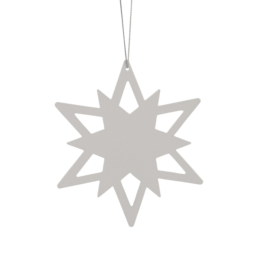 Подвесное украшение металлическое 12 см в ассортименте 3 вида