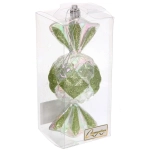 Елочная игрушка «Сладкая конфетка» 6,3*6,3*15 см, Салатовый