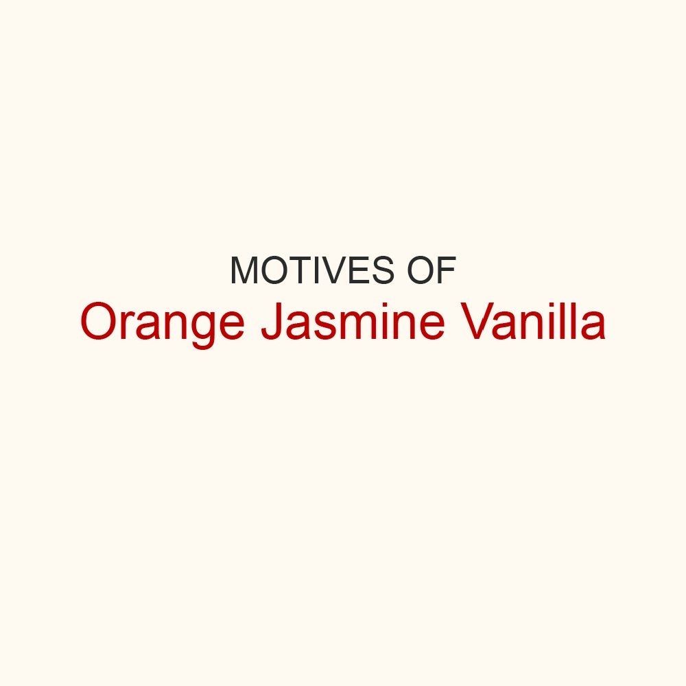 Мотивы Orange &amp; Jasmine Vanilla