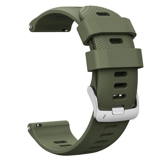 Ремешок Quick Release 22 мм силиконовый для Garmin Forerunner 255 / 265 / 745, Venu 2, Vivoactive 4 быстросъемный (Хаки)