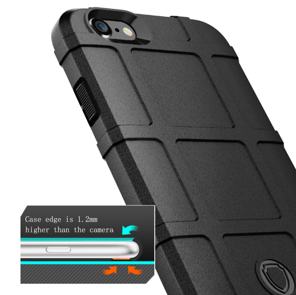 Чехол для iPhone 6 Plus (iPhone 6S Plus) цвет Black (черный), серия Armor от Caseport