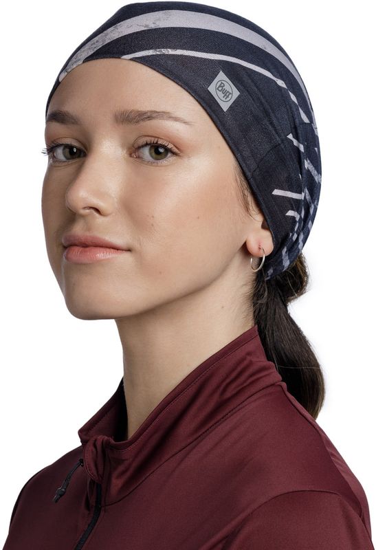 Повязка на голову спортивная Buff Headband CoolNet Lenir Night Blue Фото 2