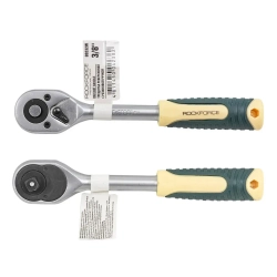 Трещотка реверсивная с резиновой ручкой 3/8'' RockForce##Rock FORCE RF-80232W