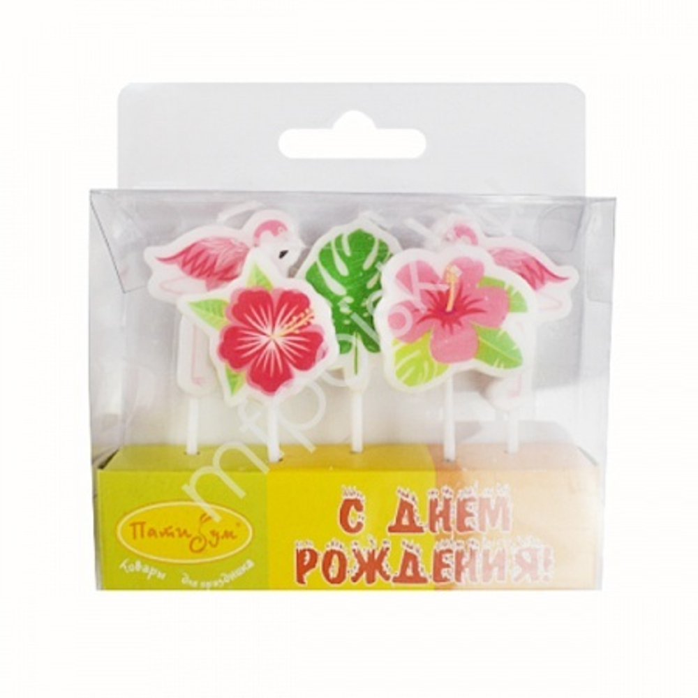 РАСПРОДАЖА Свечи ФЛАМИНГО (5шт в уп, 3см)