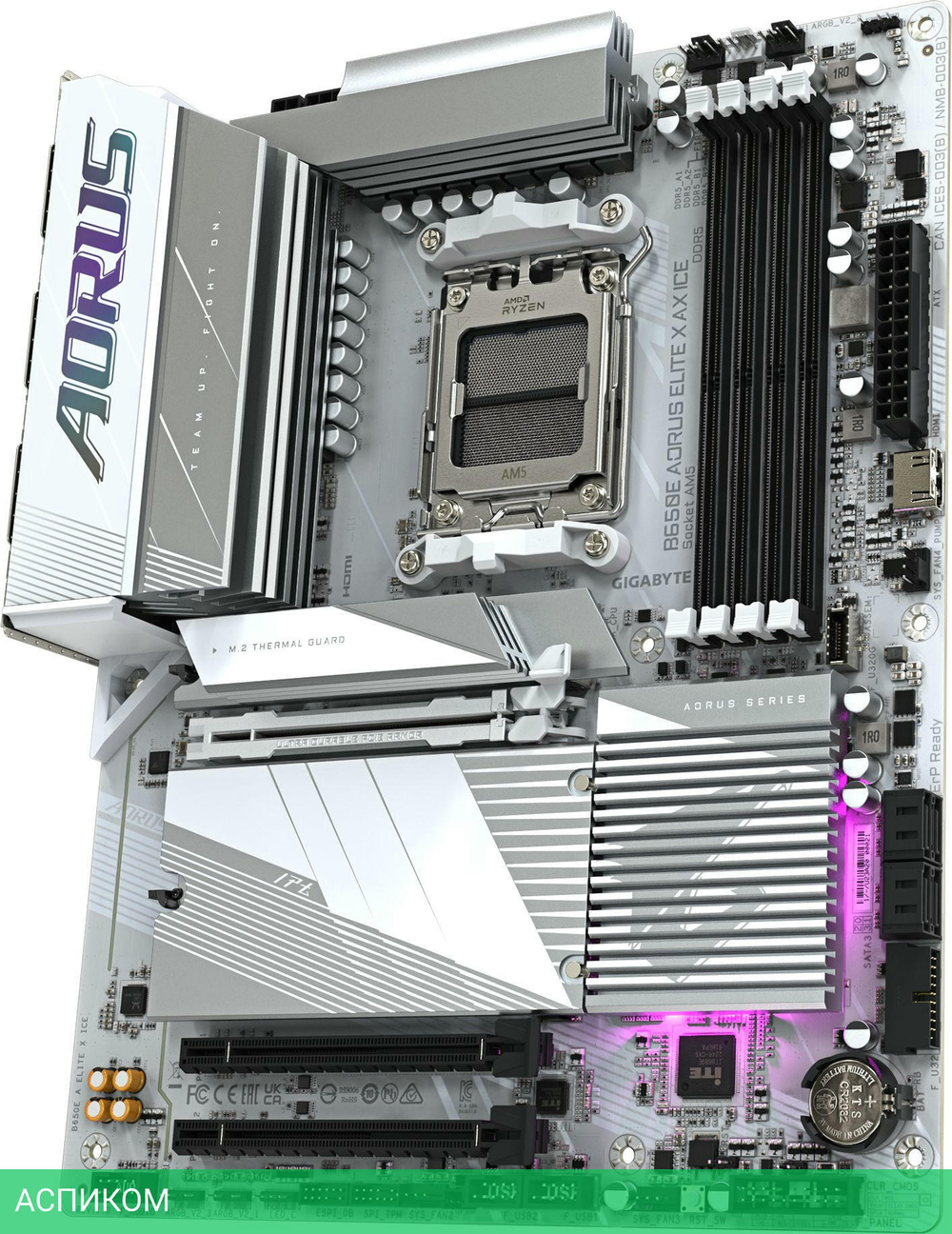 Материнская плата Gigabyte B650E Aorus Elite X AX Ice rev. 1.1