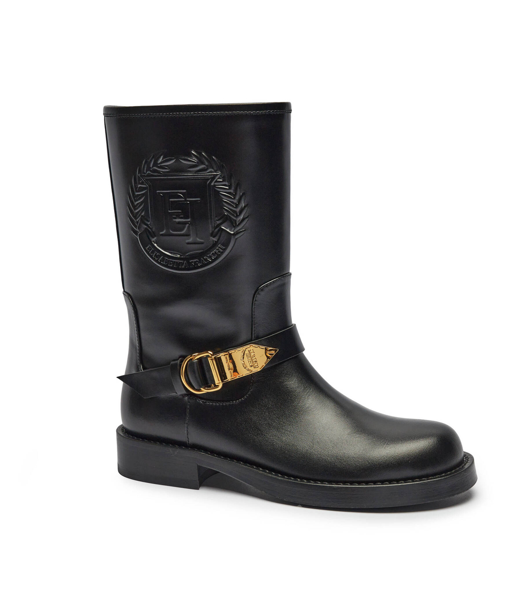 Кожаные ботильоны Elisabetta Franchi - черный(SA56B46E2)