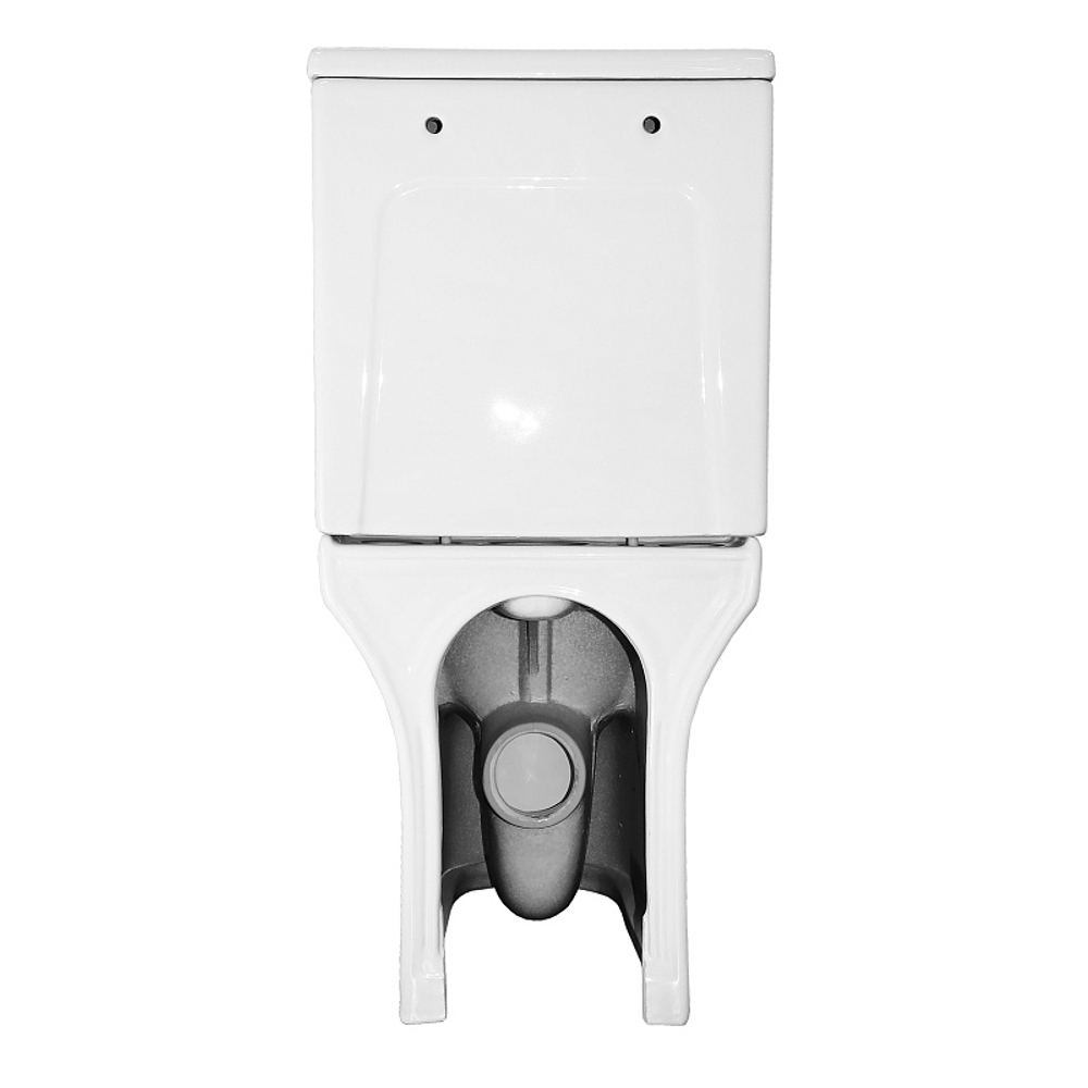 Унитаз-компакт AZARIO Ambra 645x370x815 напольный, безободковый, в комплекте сиденьем микролифт (AZ-848)