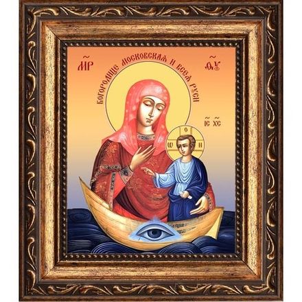 Богородица Московская Всея Руси. Икона на холсте.