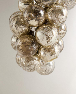 ZARA HOME ЕЛОЧНОЕ УКРАШЕНИЕ «ГРОЗДЬ», СЕРЕБРЯНЫЙ