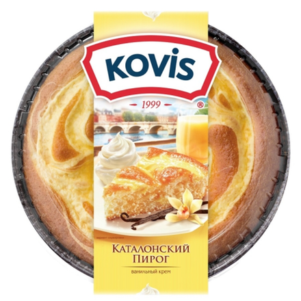Пирог Kovis Каталонский ванильный крем 400 гр