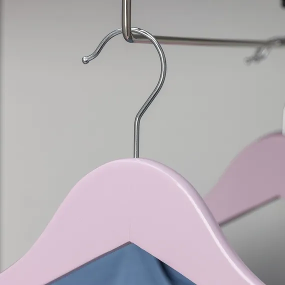 Вешалка деревянная для одежды SAVANNA «Тэри», 44,5×23×1,2 см, цвет сиреневый