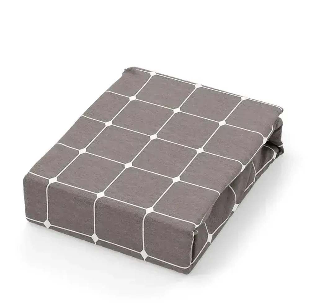 Простыня на резинке 200*90*25 SQUARE CLASSIC, 100% хлопок