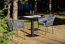"Каффе" обеденная группа на 2 персоны, цвет "серый гранит"