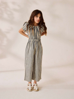 Комбинезон летний для девочки Next E36-538, Бежевый, Термно-серый