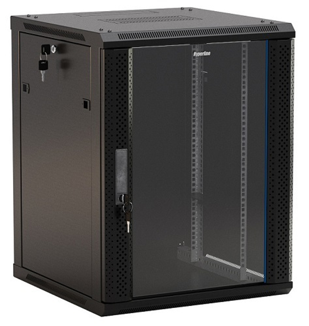 Шкаф серверный 19", 15U Hyperline TWB-1566-GP-RAL9004