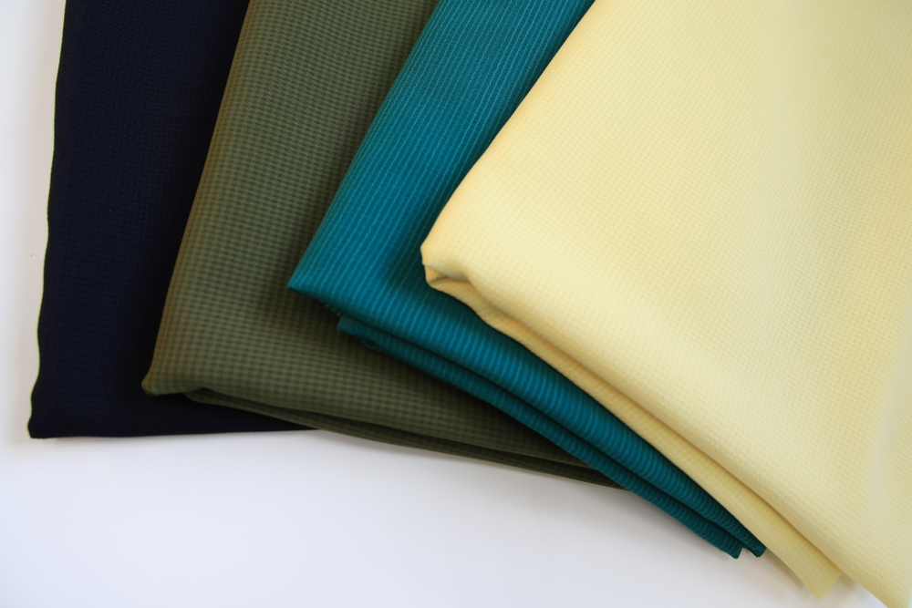 Креп плательный "Кубик" желтый