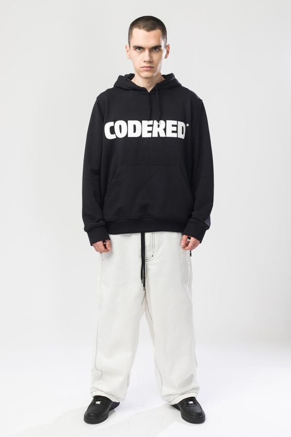 Худи Base Hoodie Wide Summer Logo R Антрацит/Белый принт CODERED - фото 3