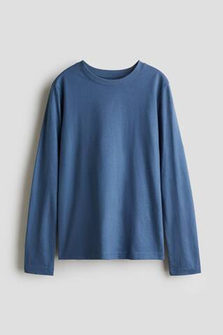 H&M Лонгслив с длинным рукавом, синий