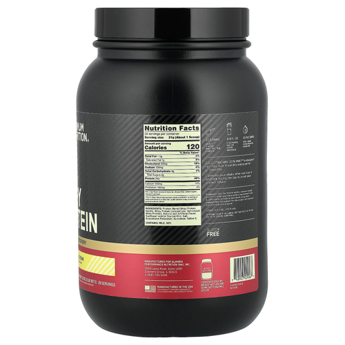 Optimum Nutrition, Gold Standard, 100% сыворотка, со вкусом бананового крема, 907 г (2 фунта)
