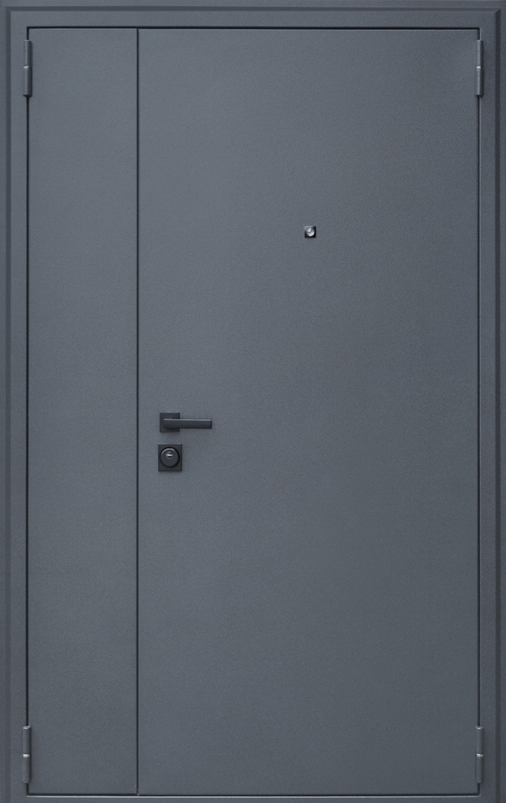 Входная дверь в квартиру АСД Двухстворчатая букле графит/ бетон светлый