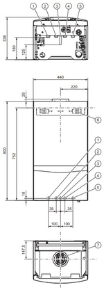 Котел газовый настенный Vaillant VU 282/5-5 turboTEC plus