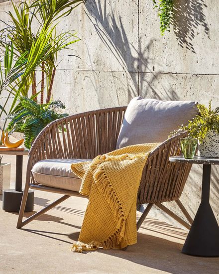 Приставной столик Melano терраццо черный