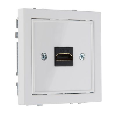Встроенная розетка HDMI LIREGUS MODERN HDMI-001-01.M/WM белый матированный