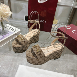 Gucci Horsebit Flatform Sandal