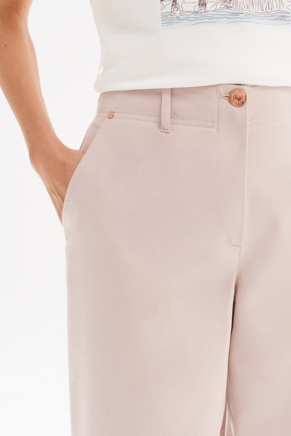 31236 Брюки женские (пудровый)